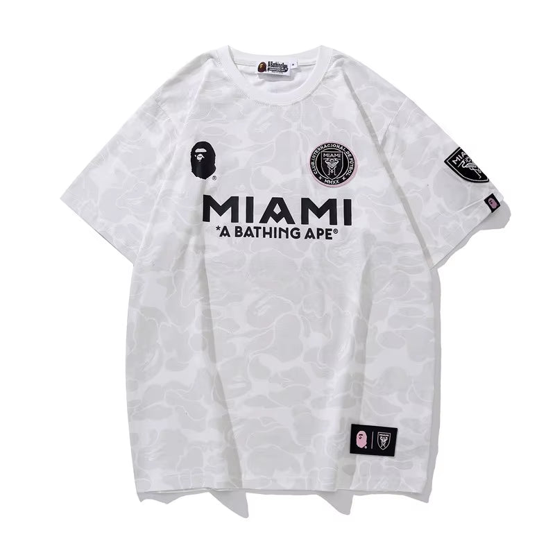 24High Quality Men'S Trendy Bapees Printed T-Shirt New Style Designer Casual Sports Shirt Loose Fit & Short Length Branded Shirt